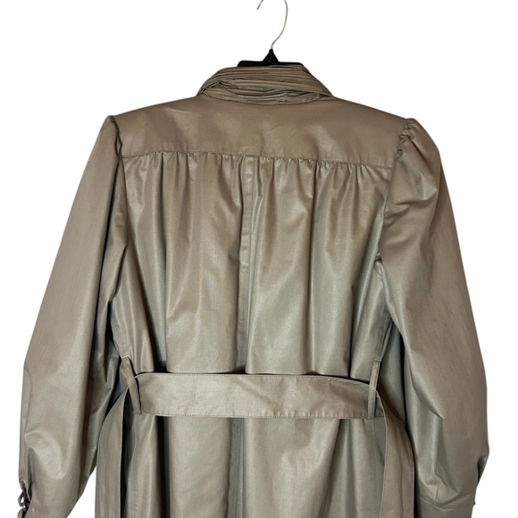 London Fog Vintage Tan Trench Coat w/ Zip Liner – Size 10 Petite - Picture 5 of 16